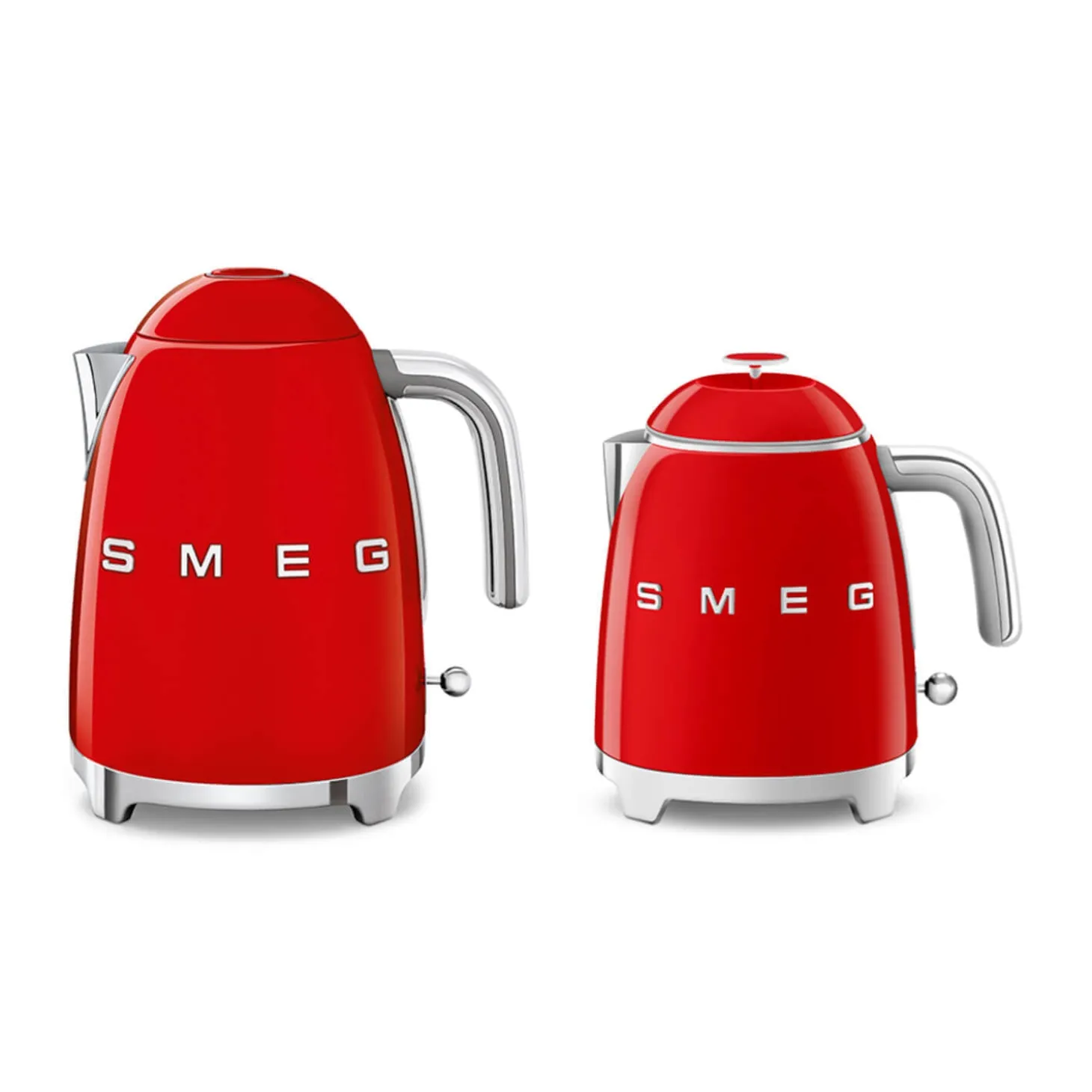 Smeg Mini Kettle & 2 Slice Toaster Set - Red
