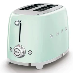 Smeg Mini Kettle & 2 Slice Toaster Set - Pastel Green
