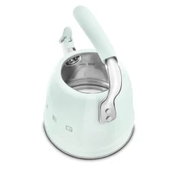 Smeg 50's Retro Style WKF01 Whistling Stove Top Kettle - Pastel Green