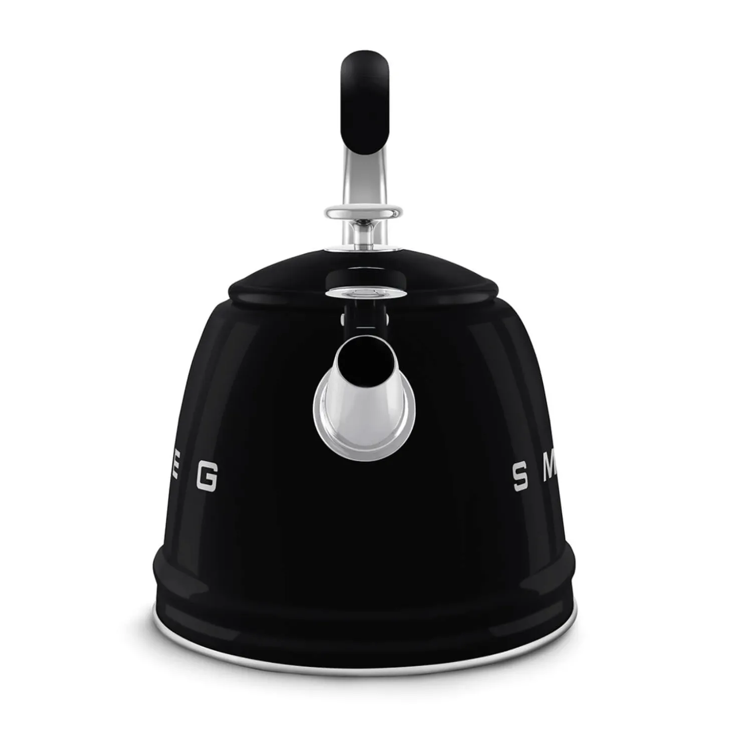Smeg 50's Retro Style WKF01 Whistling Stove Top Kettle - Black