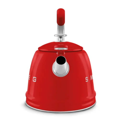 Smeg 50's Retro Style WKF01 Whistling Stove Top Kettle - Red