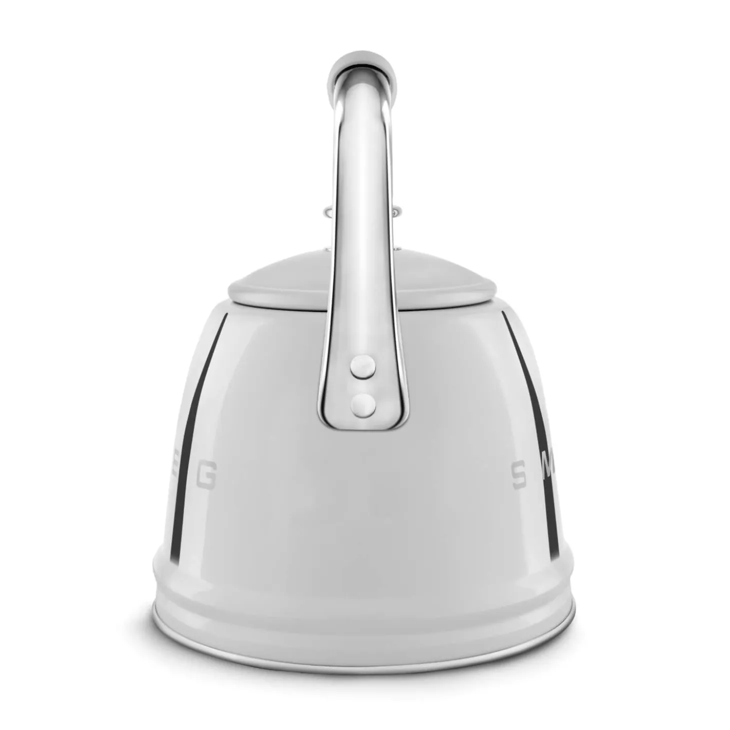 Smeg 50's Retro Style WKF01 Whistling Stove Top Kettle - Chrome
