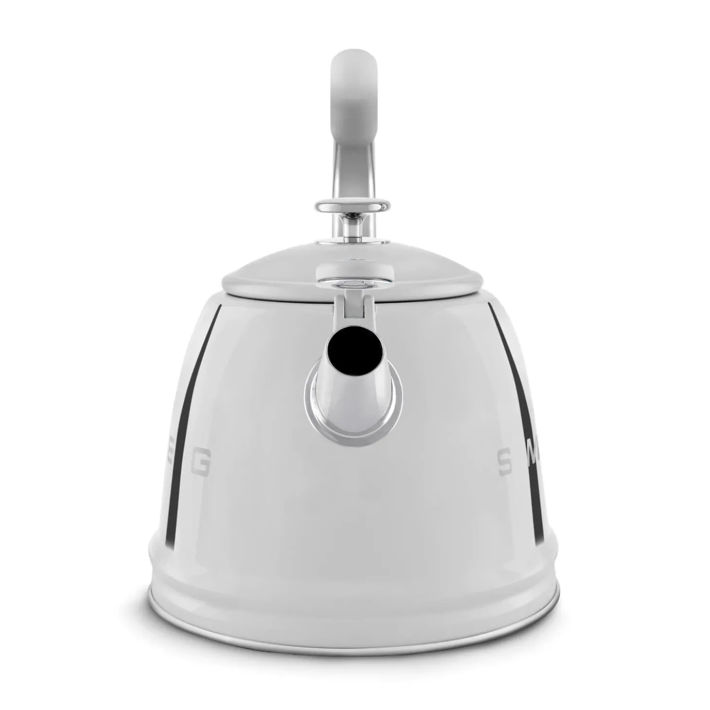 Smeg 50's Retro Style WKF01 Whistling Stove Top Kettle - Chrome