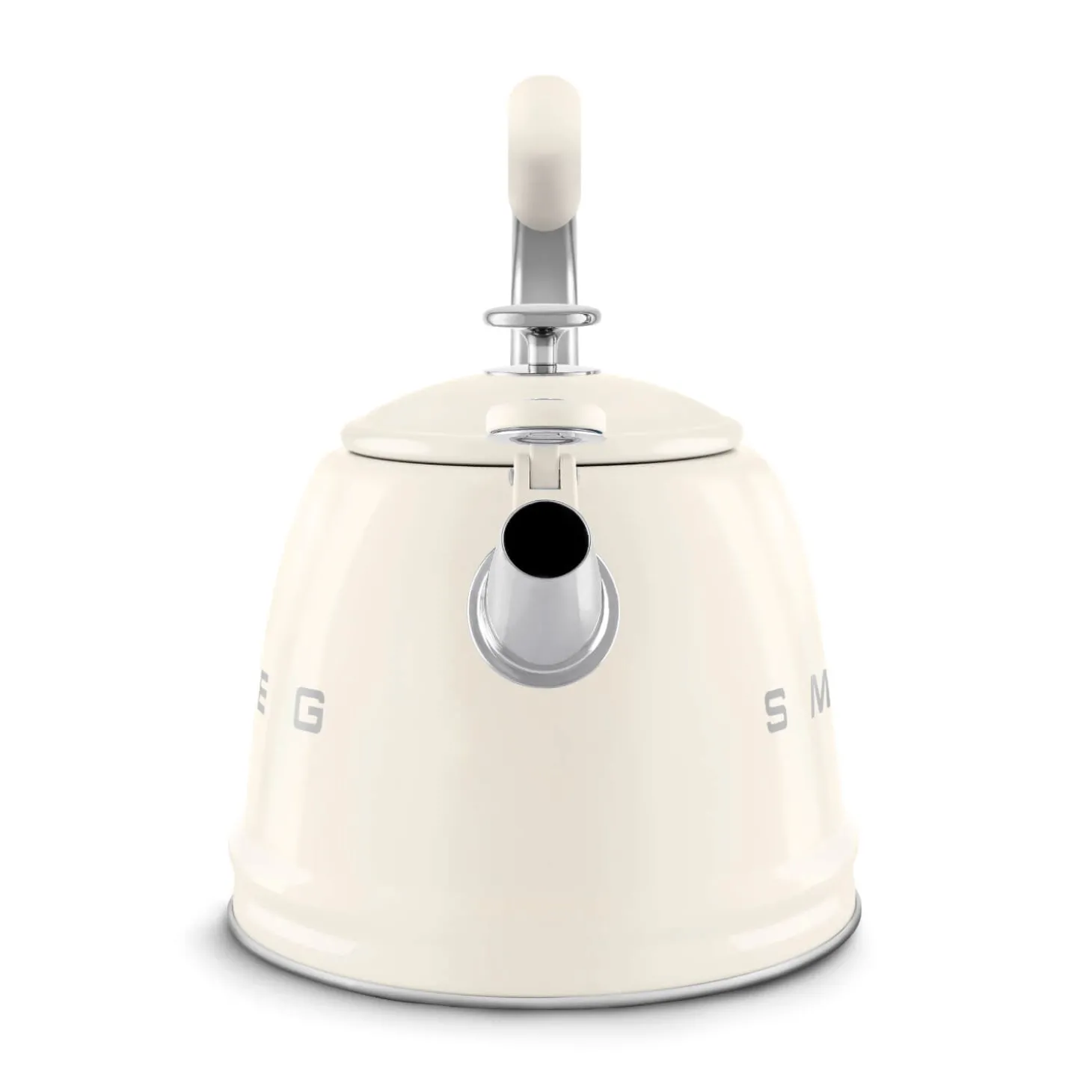 Smeg 50's Retro Style WKF01 Whistling Stove Top Kettle - Cream