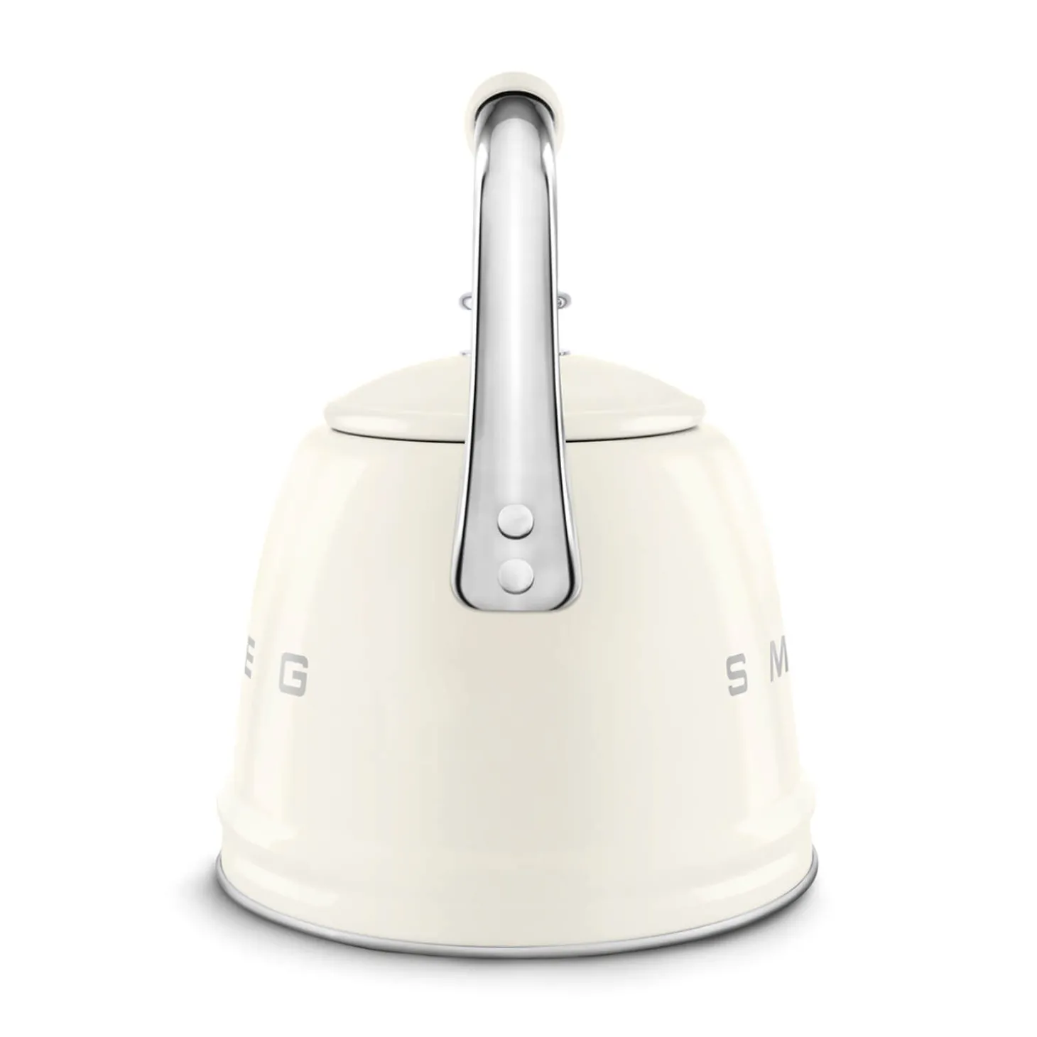 Smeg 50's Retro Style WKF01 Whistling Stove Top Kettle - Cream