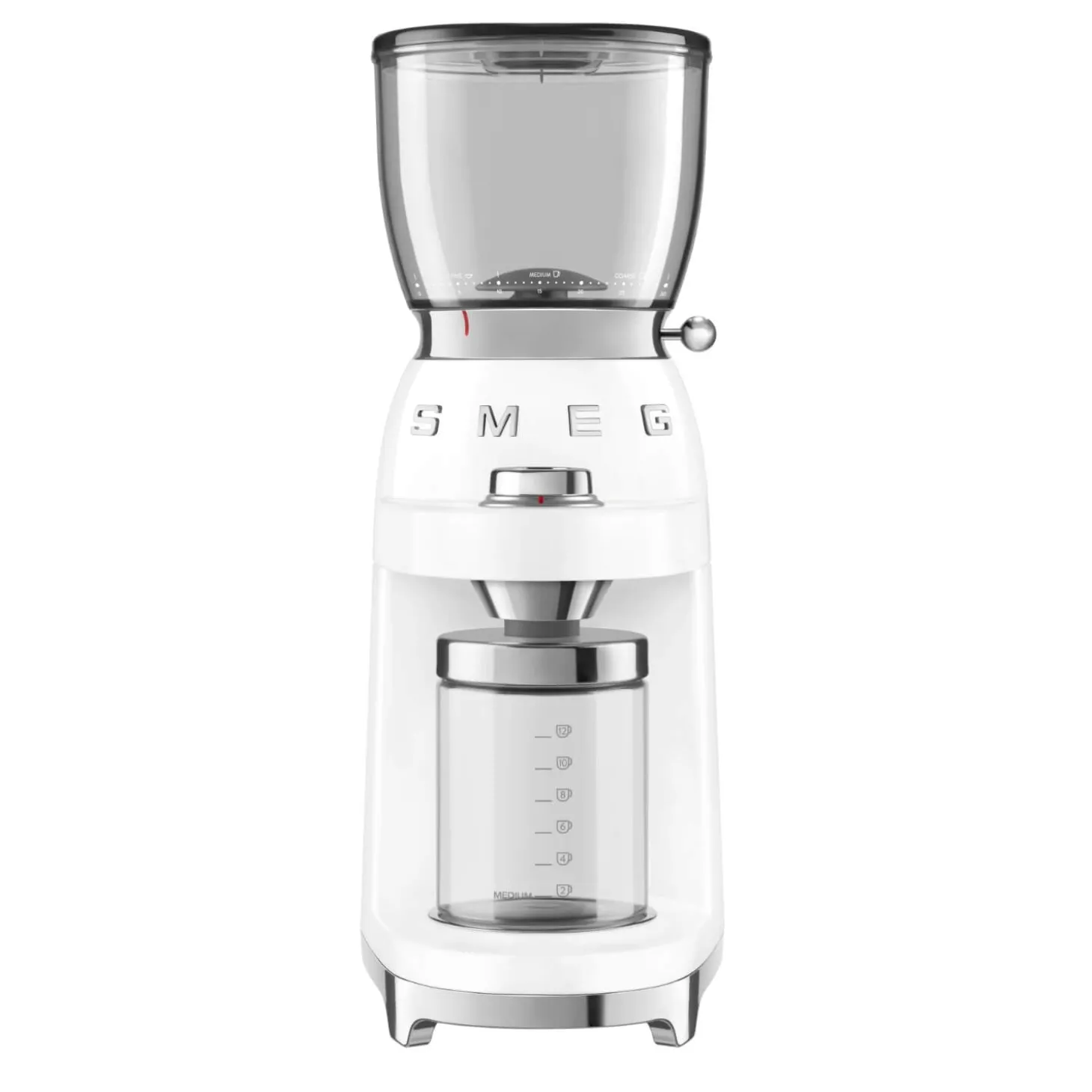 Smeg 50's Style Retro CGF11 Coffee Grinder - White