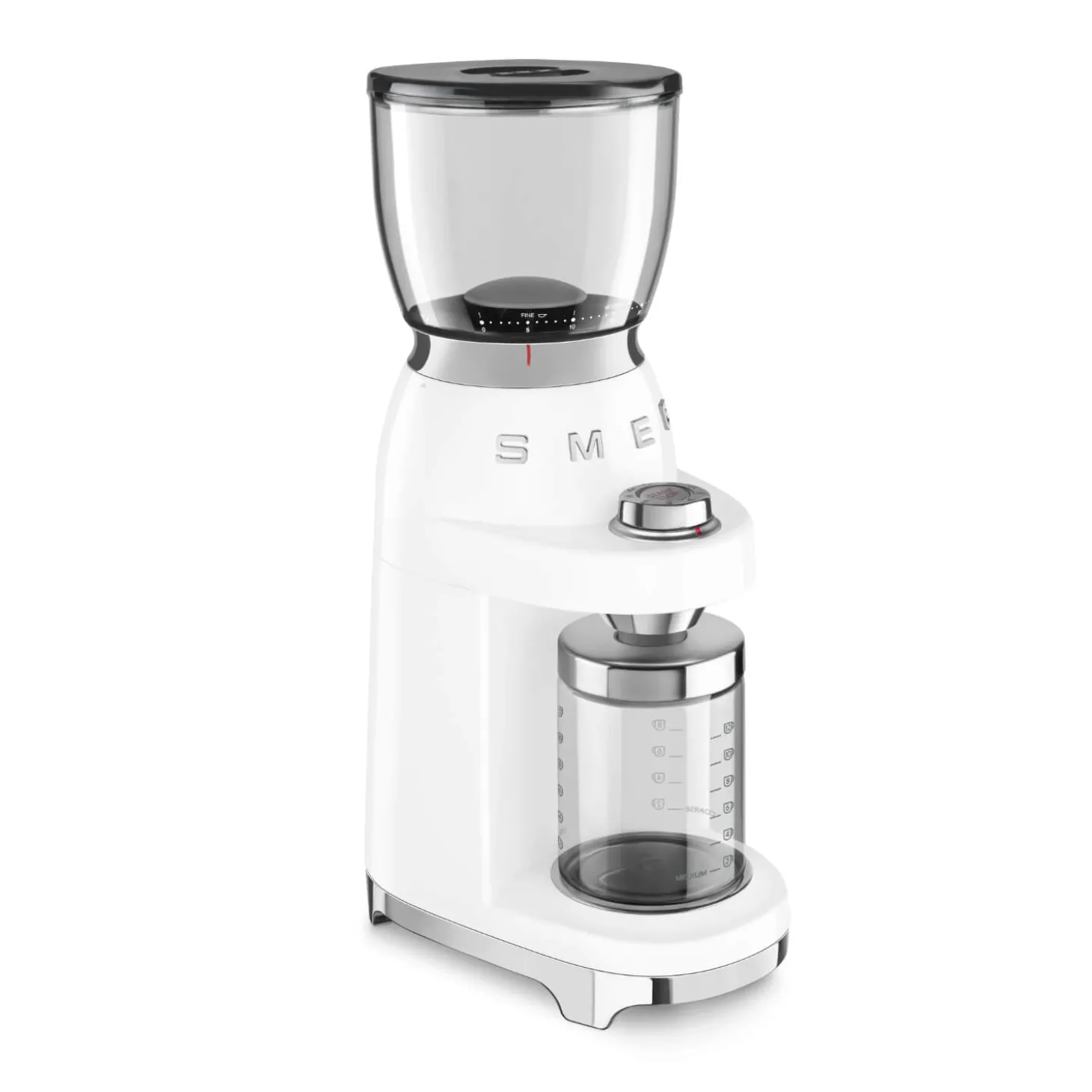 Smeg 50's Style Retro CGF11 Coffee Grinder - White
