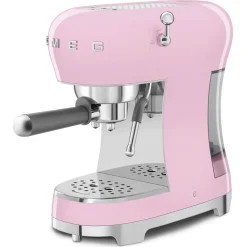 Smeg 50's Style Retro ECF02 Espresso Coffee Machine - Pink