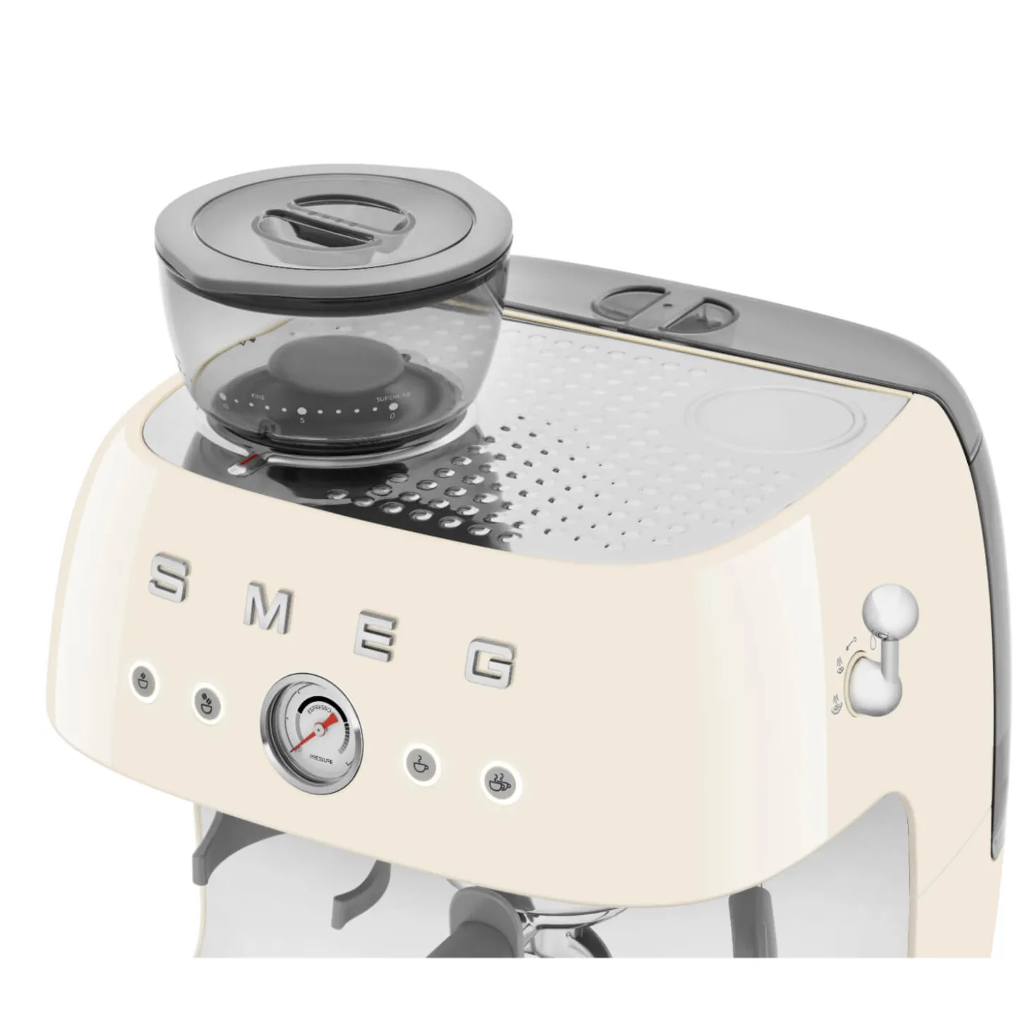 Smeg 50s Style Retro EGF03 Bean-to-Cup Espresso Coffee Machine - Cream
