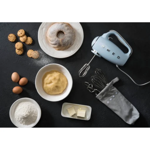 Smeg 50's Style Retro HMF01 Hand Mixer - Pastel Blue