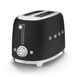 Smeg 50's Style Retro TSF01 2 Slice Toaster - Matte Black