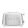 Smeg 50's Style Retro TSF01 2 Slice Toaster - Chrome
