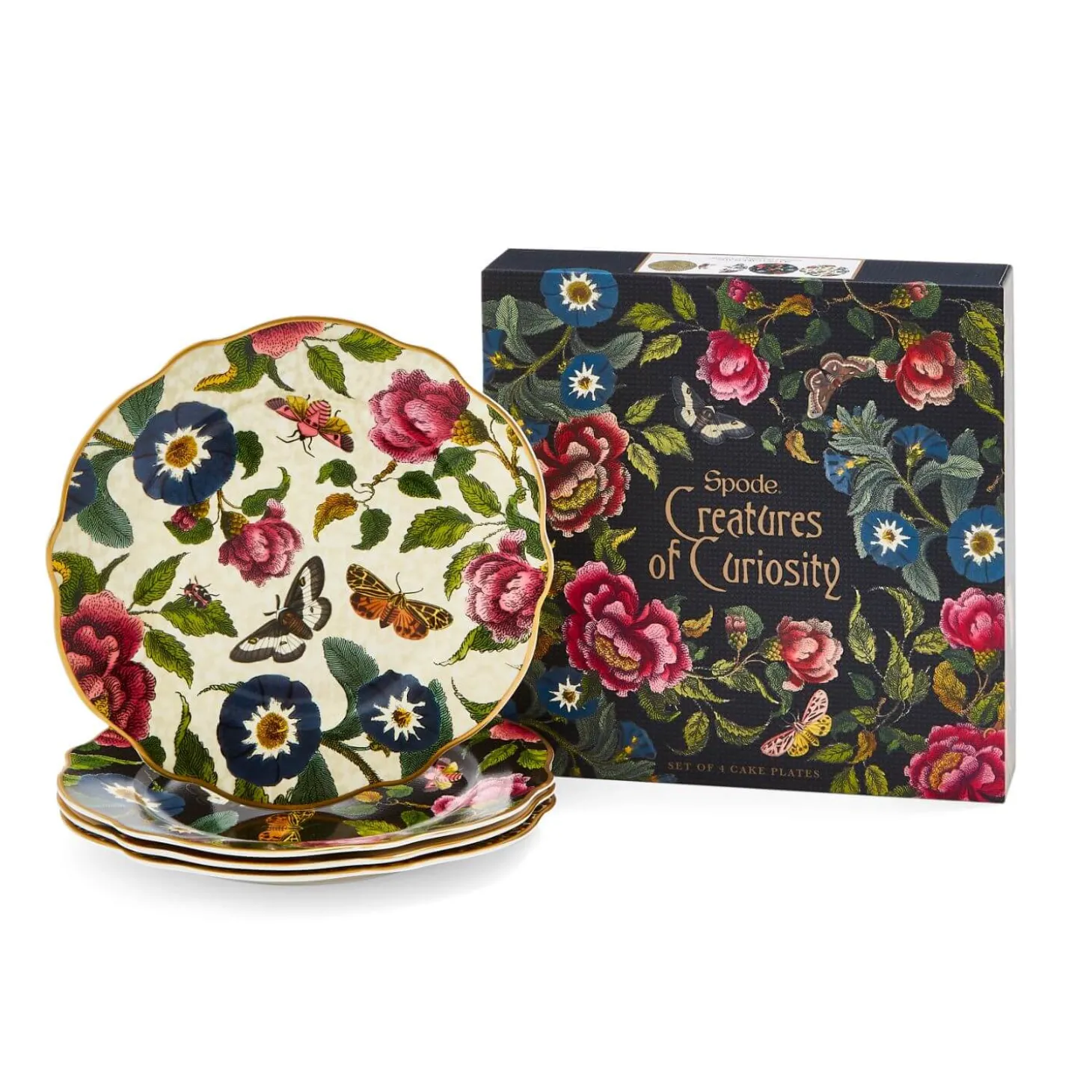 Spode Creatures of Curiosity Cake Plates - Set of 4