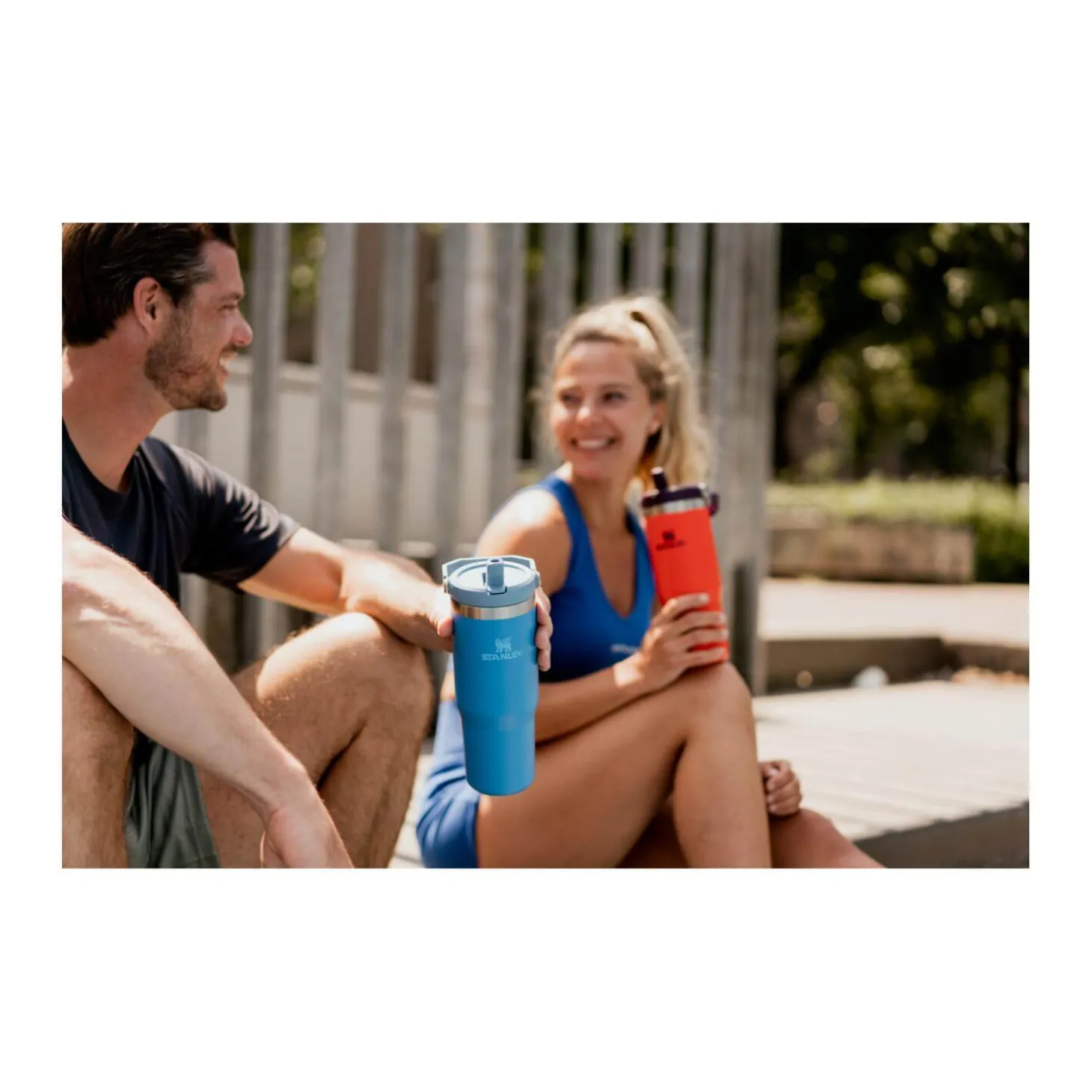 Stanley IceFlow 890ml Flip Straw Travel Tumbler - Azure