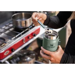 Stanley Legendary Classic 400ml Food Jar + Spork Set - Hammertone Green