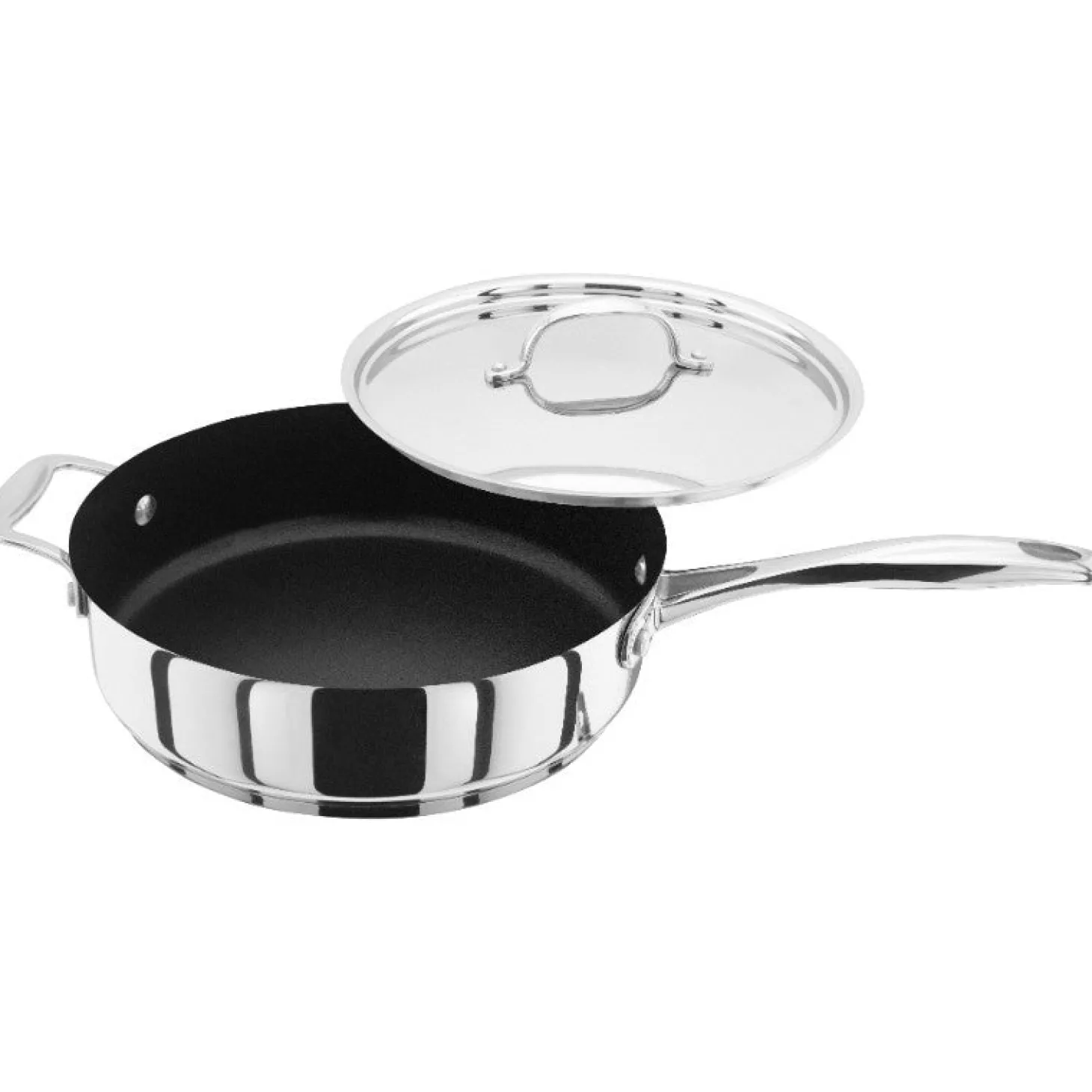 Stellar 7000 Non-Stick Saute Pan With Helper Handle - 24cm
