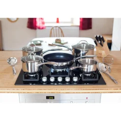 Stellar Profile 18|10 Stainless Steel 5-Piece Draining Saucepan Set