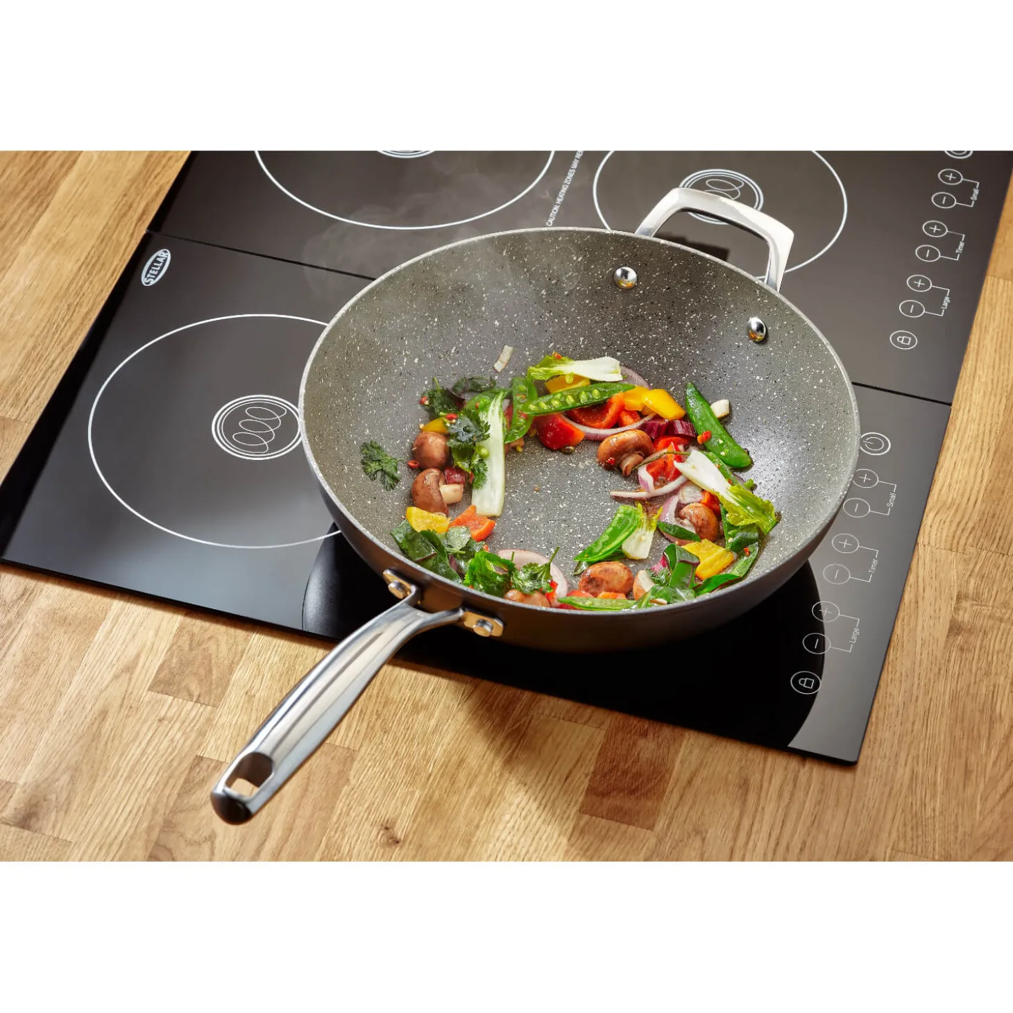 Stellar Rocktanium Non-Stick Wok - 30cm