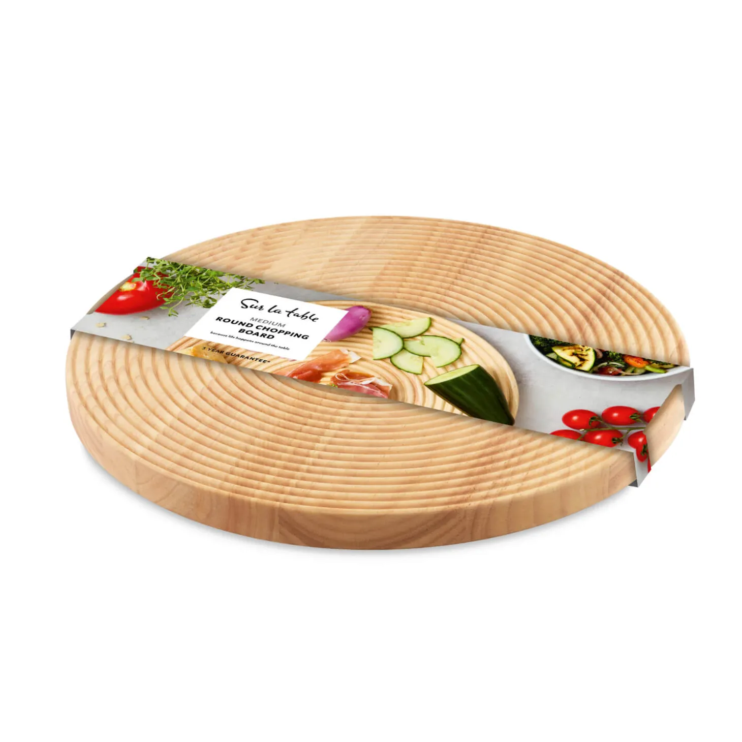 Sur La Table Colour Me Happy Round Chopping & Serving Board - Medium