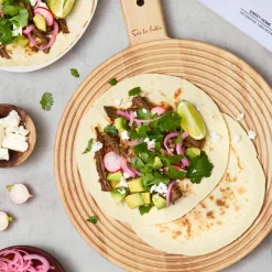 Sur La Table Colour Me Happy Round Paddle Serving Board - Medium