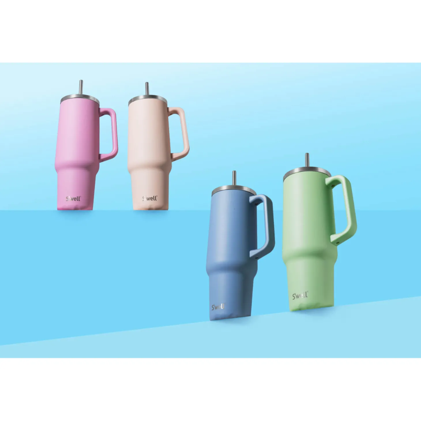 S'well 1.18 Litre XL Travel Tumbler - Hydrangea Blue