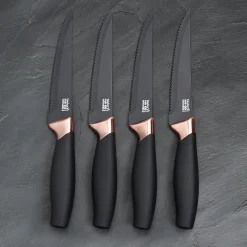 Taylor's Eye Witness Brooklyn 4 Piece Steak Knife Set - Copper
