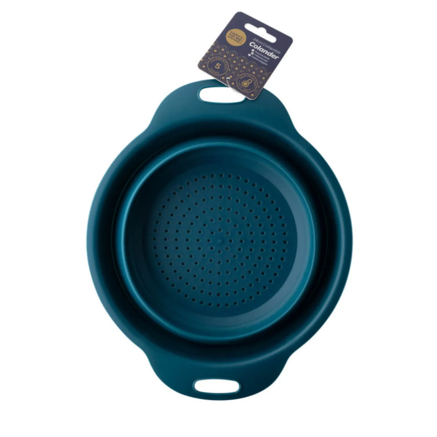 Taylor's Eye Witness 20cm Collapsible Colander - Chatsworth Blue
