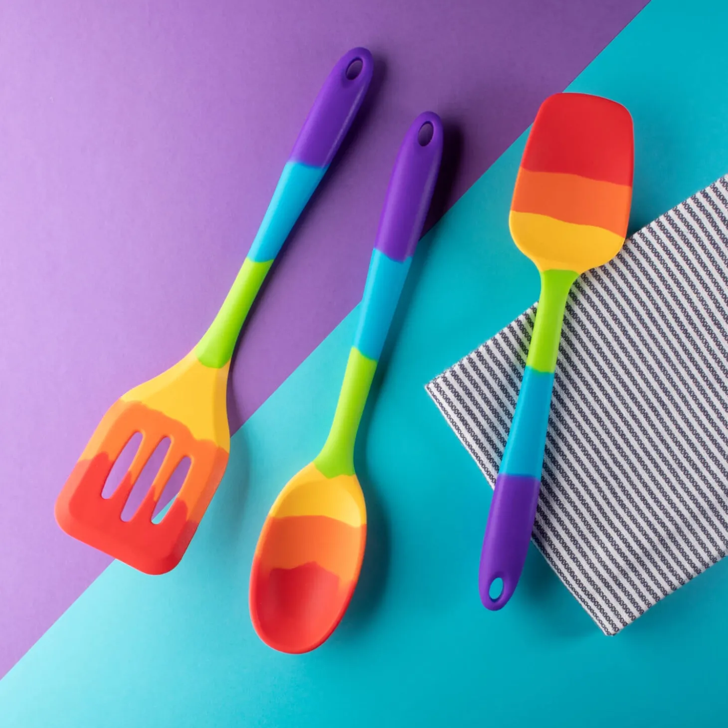 Taylor's Eye Witness Mini Silicone Spoon - Rainbow