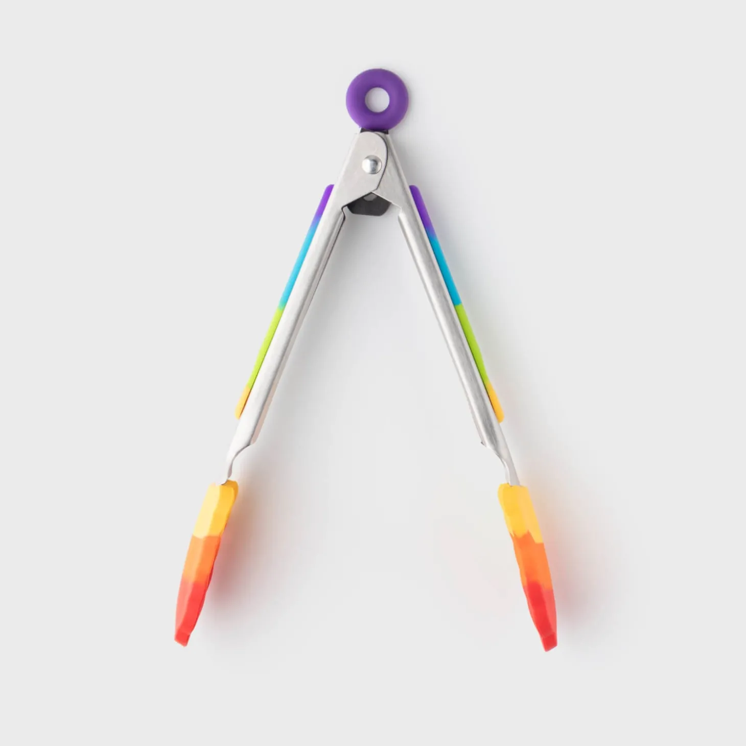 Taylor's Eye Witness Stainless Steel Silicone Mini Tongs - Rainbow
