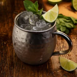 Taylor's Eye Witness Taproom Stainless Steel 450ml Moscow Mule Mug - Hammered Silver