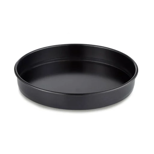 Tower Precision Plus Carbon Steel 23cm Round Non-Stick Loose Base Sandwich Tin - Black