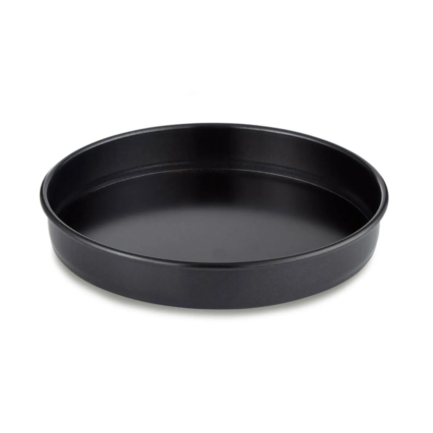 Tower Precision Plus Carbon Steel 23cm Round Non-Stick Loose Base Sandwich Tin - Black