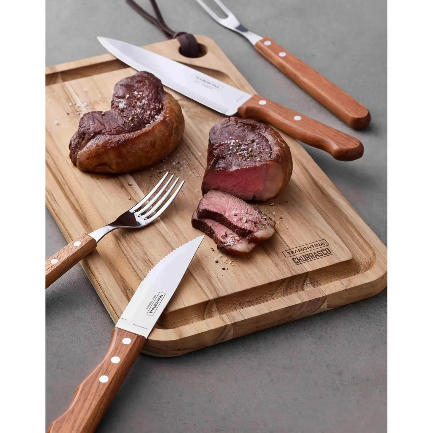 Tramontina Churrasco 4-Piece Jumbo Steak Knife Set