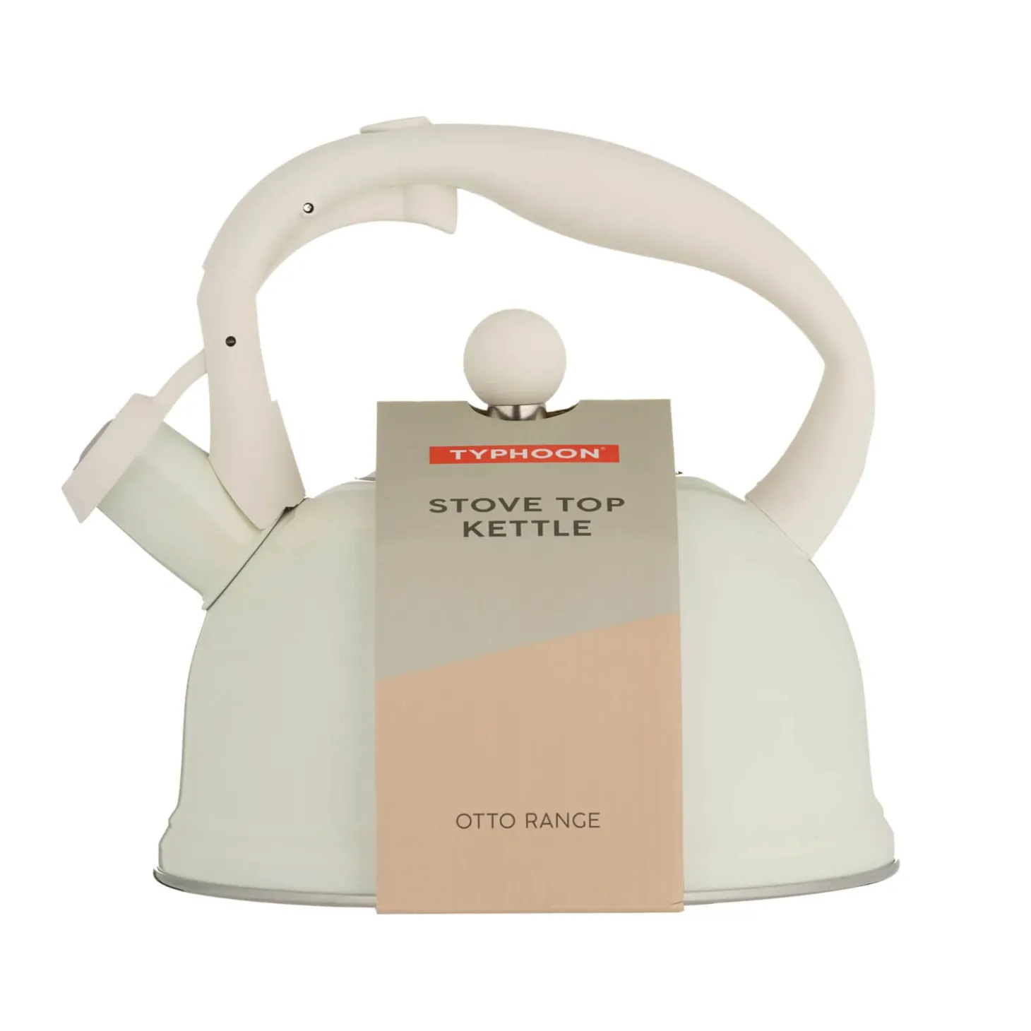 Typhoon 1.8 Litre Stovetop Kettle - Otto Cream