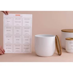 Typhoon Eden Carbon Steel Large Storage Container - White