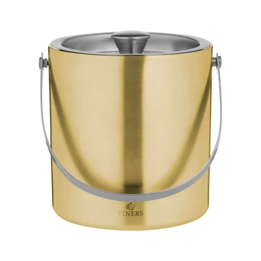 Viners Barware Double Walled Ice Bucket - Gold