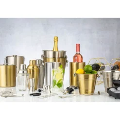 Viners Barware Double Walled Ice Bucket - Gold