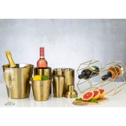 Viners Barware Double Walled Ice Bucket - Gold