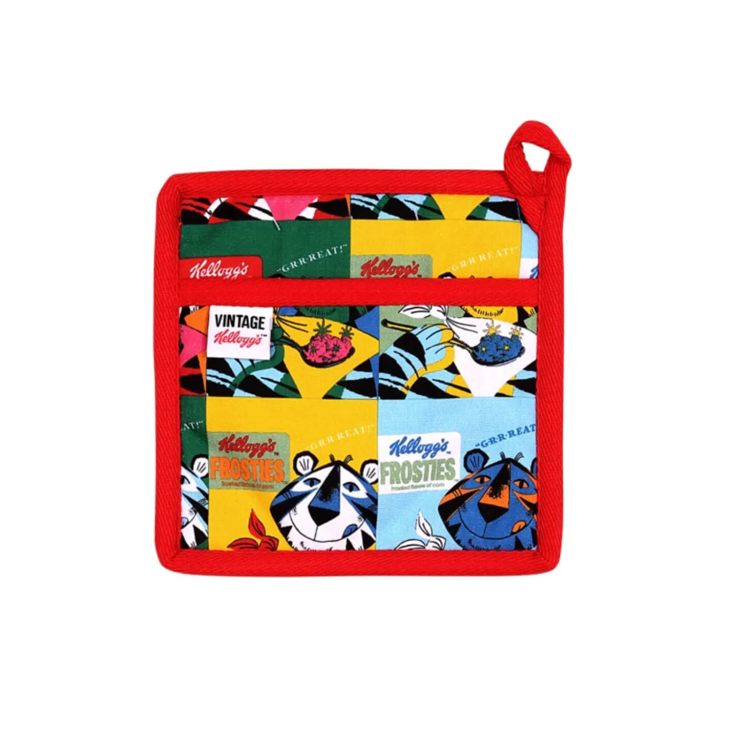 Vintage Kelloggs Pop Art Frosties 100% Cotton Pot Grab