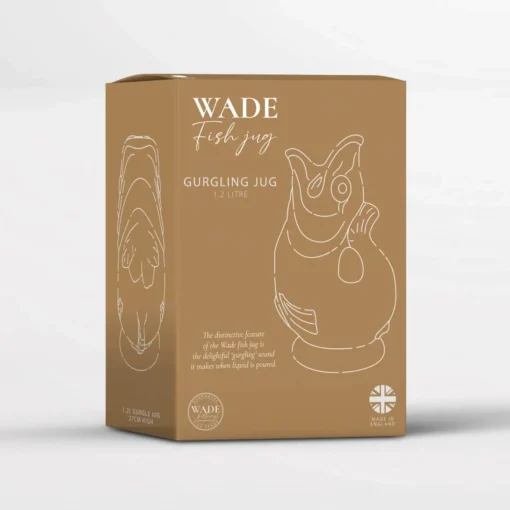 Wade Fish Earthenware 0.6 Litre Gluggle Jug - White