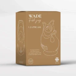 Wade Fish Earthenware 1.2 Litre Gluggle Jug - Sage