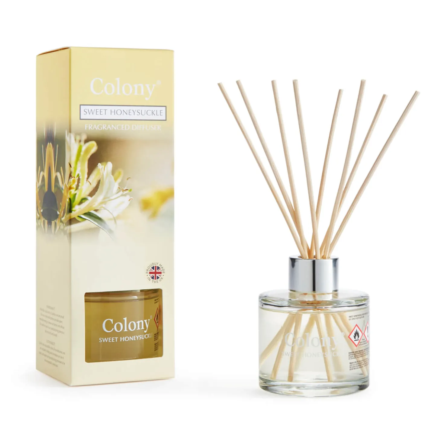 Wax Lyrical Colony 100ml Reed Diffuser - Sweet Honeysuckle