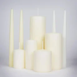 Wax Lyrical Unfragranced 25cm Tapered Dinner Candle - Ivory