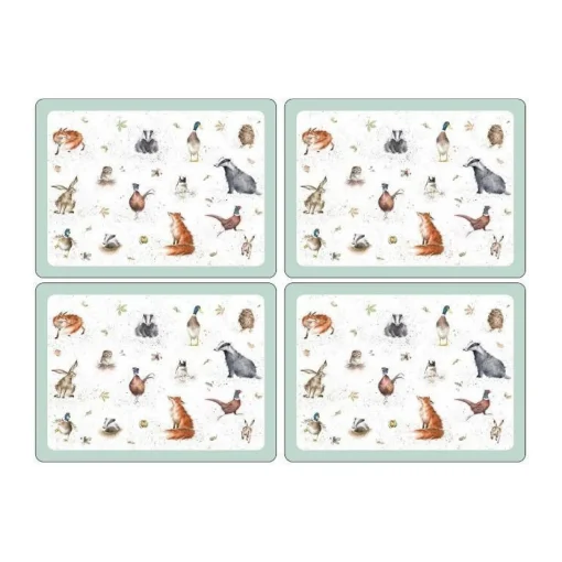 Wrendale Designs 4 Piece Placemats - Animals
