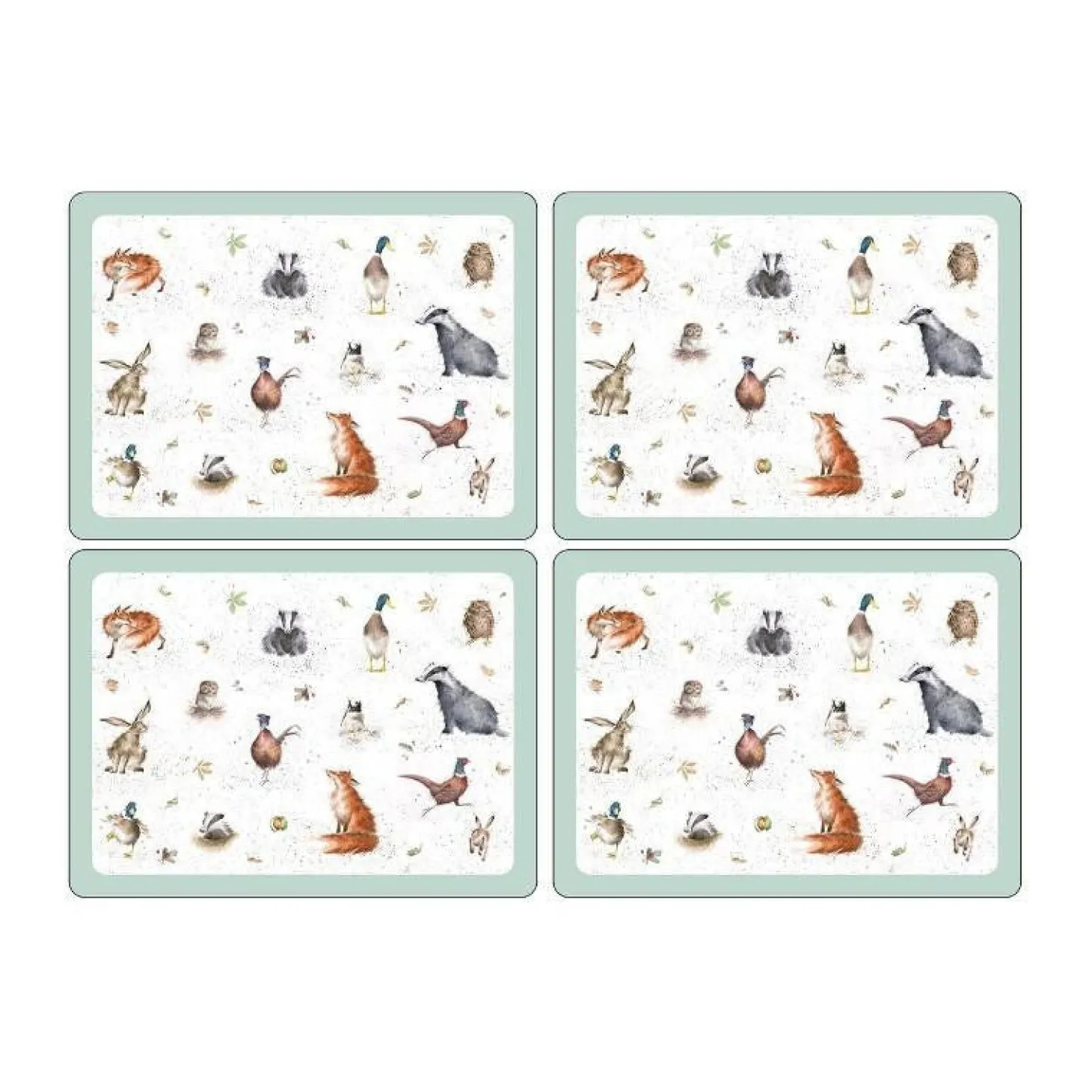 Wrendale Designs 4 Piece Placemats - Animals