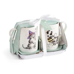 Wrendale Designs by Hannah Dale Halloween Mug & Tray Set - Trick Or Treat