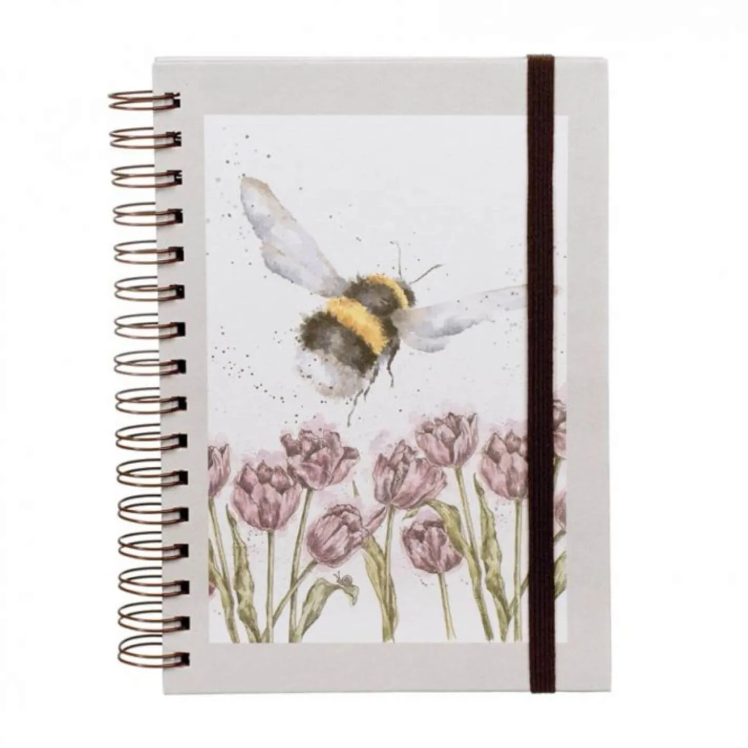 Wrendale Designs by Hannah Dale A5 Spiral Notebook - Flight Of The Bumblebee