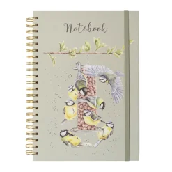 Wrendale Designs by Hannah Dale A4 Notebook - Bon Appetit - Blue Tits