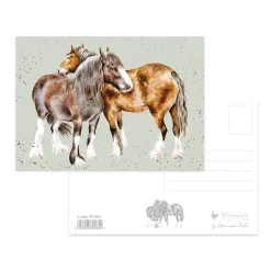 Wrendale Designs by Hannah Dale Postcard - Side By Side