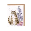Wrendale Designs by Hannah Dale Seed Card - Whiskers & Wild Flowers